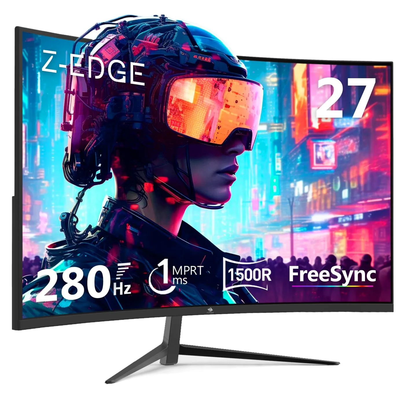 Z-Edge Monitor Gaming Curvo 27 Pulgadas 280Hz FHD 1500R 1ms VA FreeSync