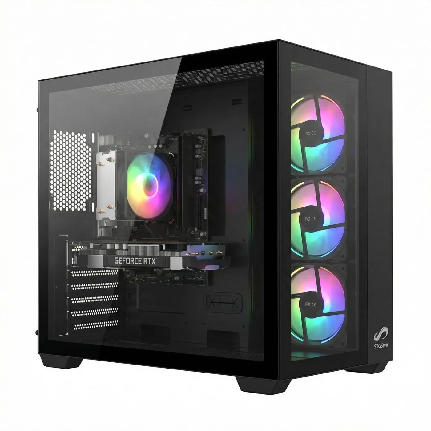STGsivir PC Gaming, Ryzen 5 3400G, RTX 2060 Super 8G,16G DDR4,1T SSD